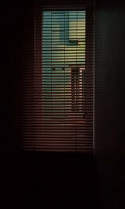 Preview wallpaper window, blinds, dark, room