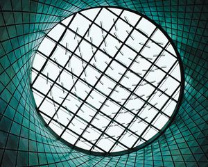 Preview wallpaper window, building, architecture, round, grid