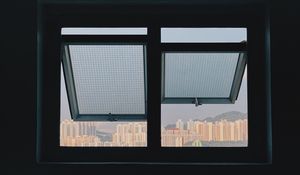 Preview wallpaper window, city, view, dark