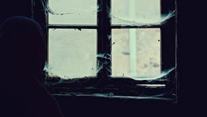 Preview wallpaper window, cobweb, loneliness, abandoned, alone, hopelessness