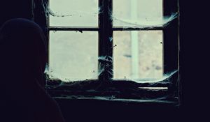 Preview wallpaper window, cobweb, loneliness, abandoned, alone, hopelessness