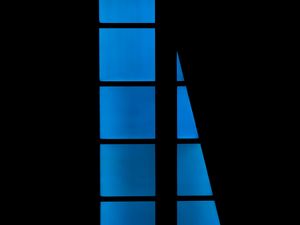 Preview wallpaper window, dark, darkness, blue