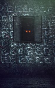 Preview wallpaper window, dark, eyes, observe