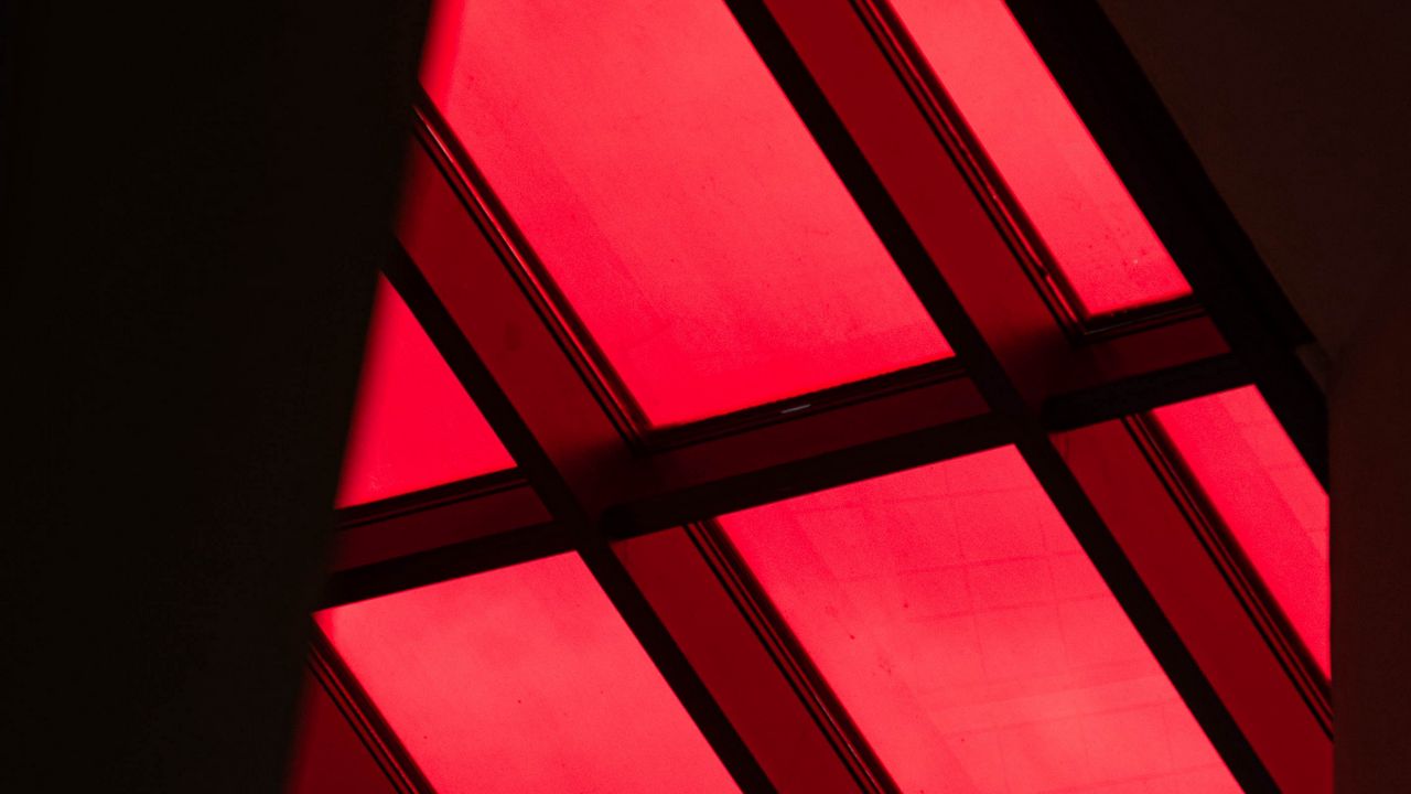 Wallpaper window, dark, red