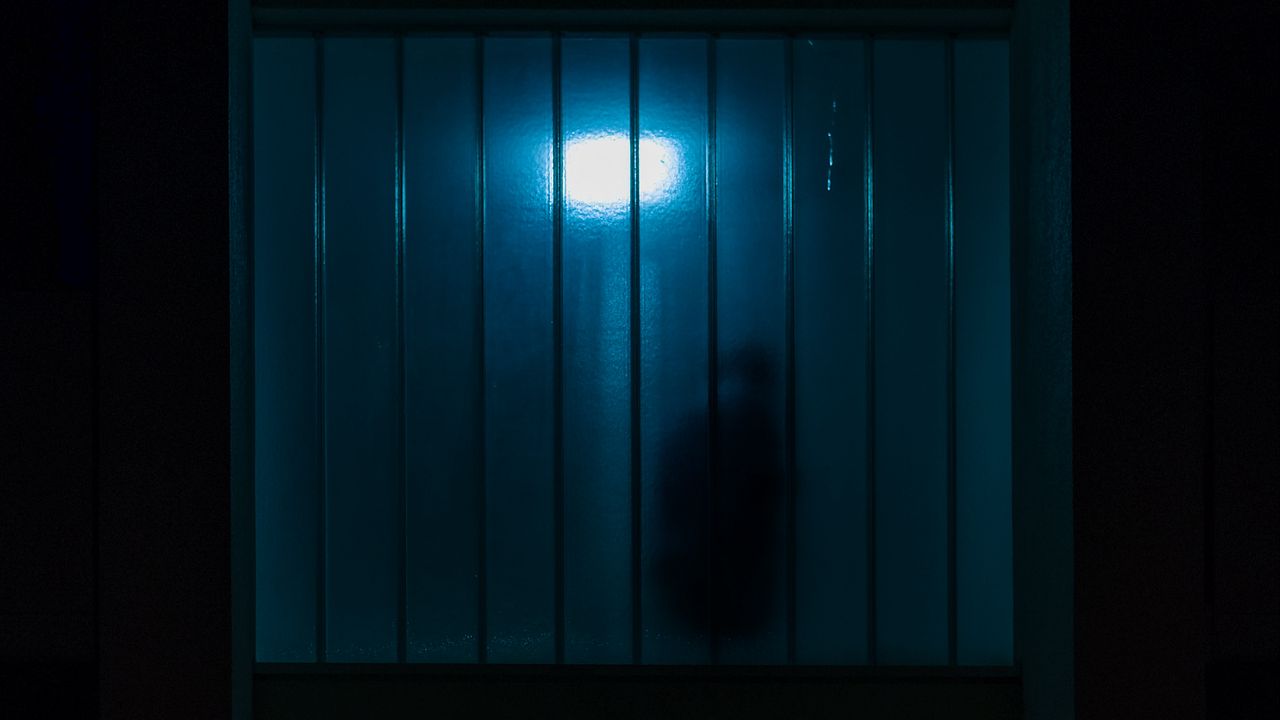Wallpaper window, door, dark, silhouette, shadows