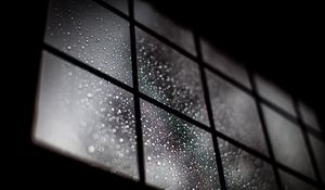 Preview wallpaper window, drops, macro, dark, blur