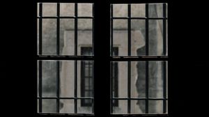 Preview wallpaper window, lattice, dark, room