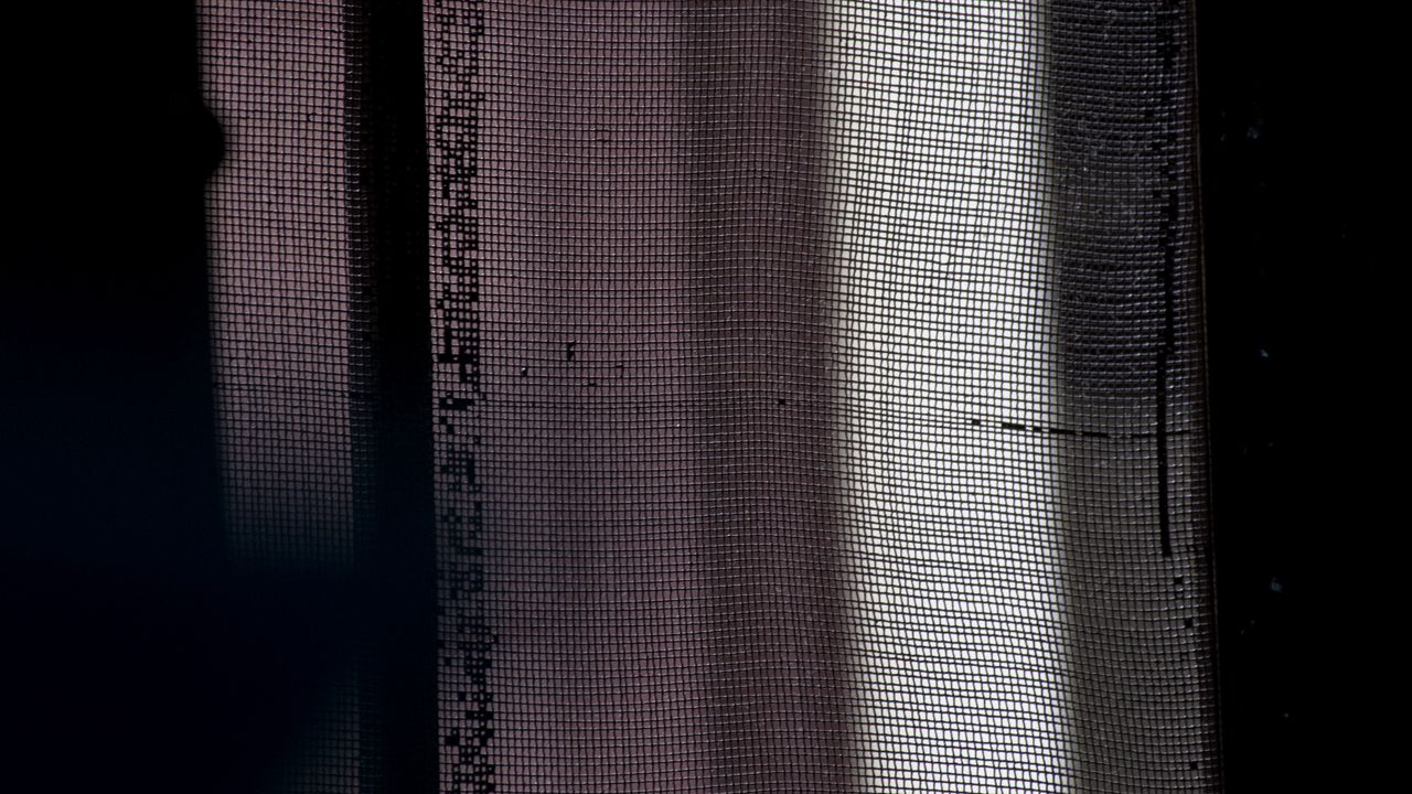 Wallpaper window, net, dark, twilight