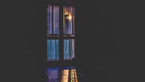 Preview wallpaper window, night, light, shadow