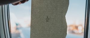 Preview wallpaper window, paper, inscription, porthole, hand