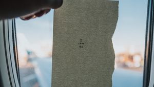 Preview wallpaper window, paper, inscription, porthole, hand