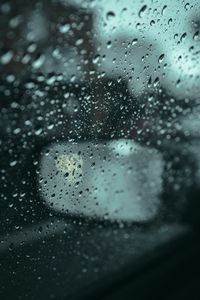 Preview wallpaper window, rain, drops, mirror, car, macro
