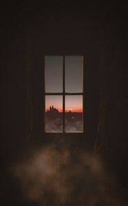 Preview wallpaper window, smoke, dark, view, darkness