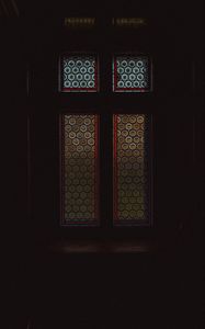 Preview wallpaper window, stained glass, glass, dark, room