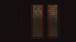 Preview wallpaper window, stained glass, glass, dark, room