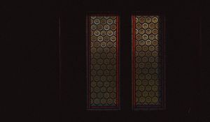 Preview wallpaper window, stained glass, glass, dark, room