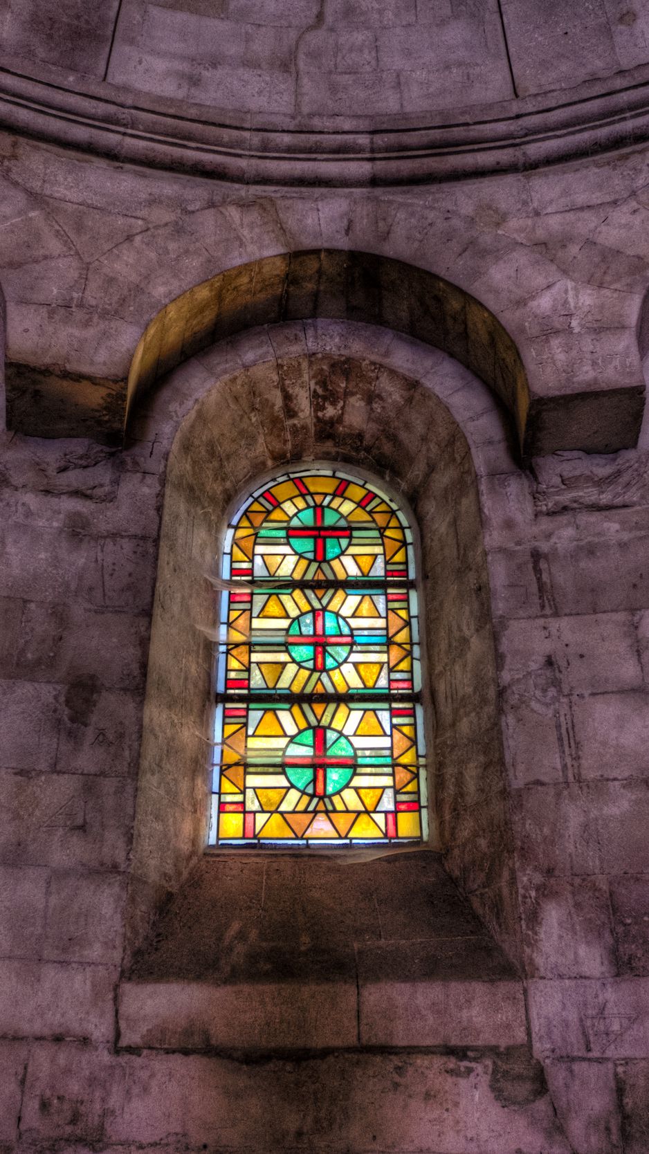 Download wallpaper 938x1668 window, stained glass window, architecture  iphone 8/7/6s/6 for parallax hd background