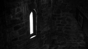 Preview wallpaper window, stairs, building, dark