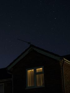 Preview wallpaper window, starry sky, night