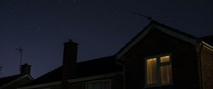 Preview wallpaper window, starry sky, night