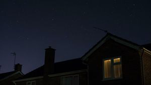 Preview wallpaper window, starry sky, night