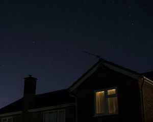 Preview wallpaper window, starry sky, night