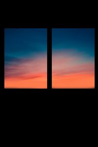 Preview wallpaper window, sunset, sky, black