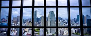 Preview wallpaper window, view, buildings, city