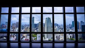Preview wallpaper window, view, buildings, city