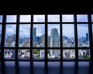 Preview wallpaper window, view, buildings, city