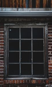 Preview wallpaper window, window frame, wall, brick, building