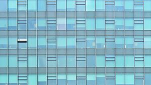 Preview wallpaper windows, building, facade, lines, blue