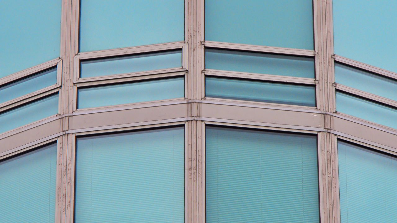 Wallpaper windows, glass, building, facade