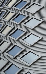 Preview wallpaper windows, glass, facade, building, architecture, gray
