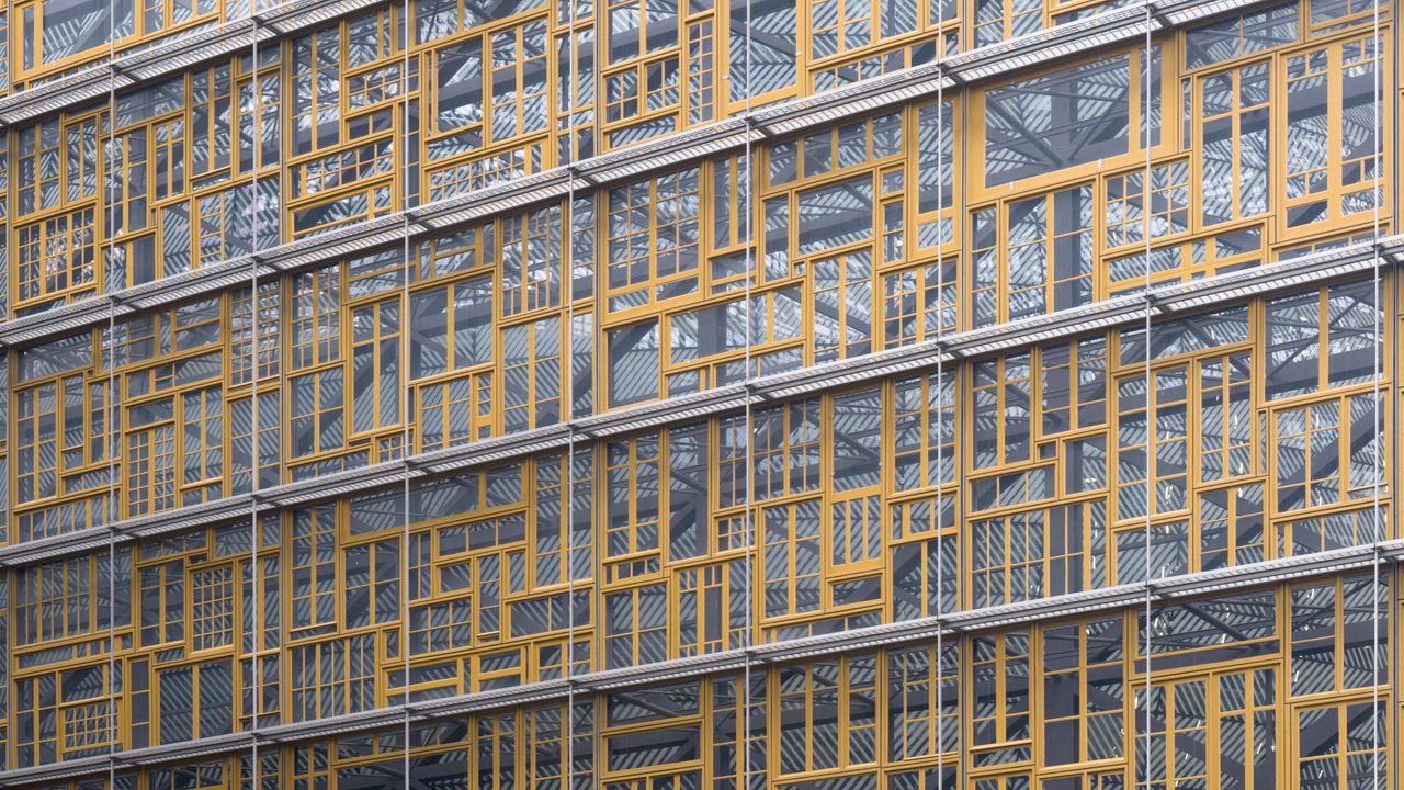 Wallpaper windows, lines, facade, glass, crossbars