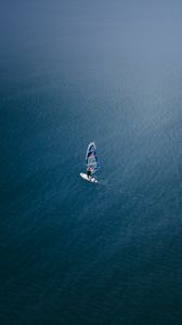 Preview wallpaper windsurfing, surfer, water, aerial view