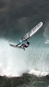 Preview wallpaper windsurfing, wave, water, sports