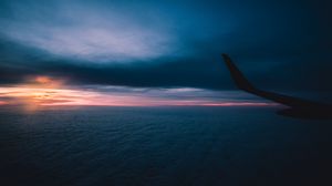 Preview wallpaper wing of the plane, sky, flight