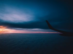 Preview wallpaper wing of the plane, sky, flight