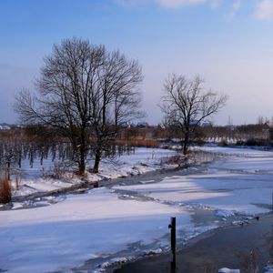 Preview wallpaper winter, ice, river, snow