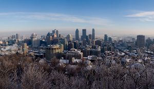 Preview wallpaper winter, montreal, canada, snow, trees