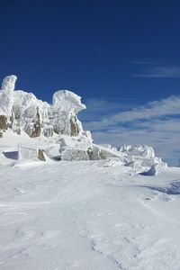 Preview wallpaper winter, mountains, snow, sky