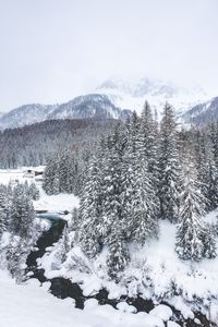 Preview wallpaper winter, snow, mountains, aerial view, italy