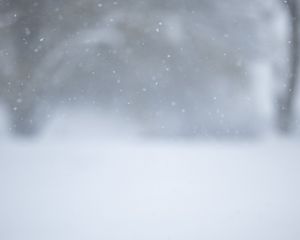 Preview wallpaper winter, snow, snowflakes, blur, white