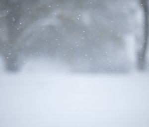 Preview wallpaper winter, snow, snowflakes, blur, white