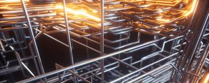 Preview wallpaper wire, fire, glow, metal, compounds