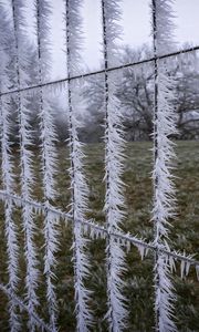 Preview wallpaper wire, frost, ice