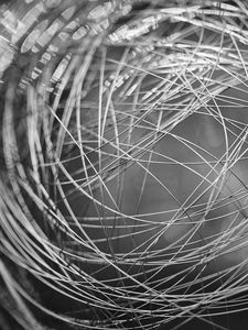 Preview wallpaper wire, weave, black and white, macro