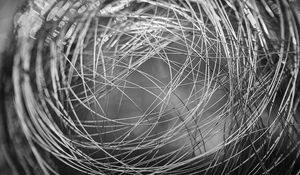 Preview wallpaper wire, weave, black and white, macro