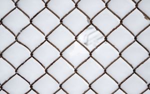 Preview wallpaper wire, weave, snow, macro, white